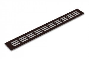 Ventilation grid 60/400mm brown matt