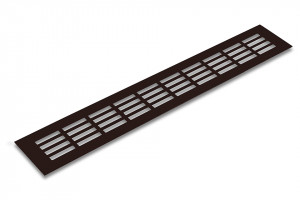 Ventilation grid 80/400mm brown mat