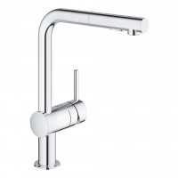 GROHE 30436000 Tap VENTO L-outlet dual pull-out shower chrome
