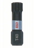 BOSCH 2607002808 Bit set Impact Control T40 25 mm, 25 pcs