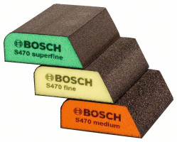 BOSCH 2608901174 3-piece sanding sponge set Best for Profile 69 × 97 × 26 mm