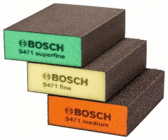 BOSCH 2608901175 3-piece sanding sponge set Best for Flat & Edge 69 × 97 × 26 mm