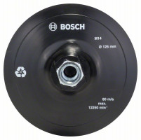 BOSCH 2609256272 Rubber sanding pad for angle grinders, Velcro, 125 mm