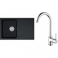 FRANKE Set T96Č OID 611-78 black + FP 9000.031