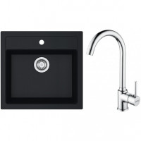 FRANKE Set T102Č SID 610 black + FP 9000.031