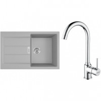 FRANKE Set T104Š S2D 611-78 gray + FP 9000.031