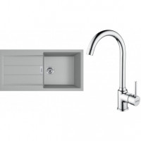FRANKE Set T108Š S2D 611-100 gray + FP 9000.031