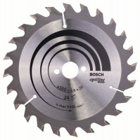 BOSCH 2608640596 Saw blade Optiline Wood 160 x 20/16 x 2.6 mm, 24