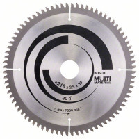 BOSCH 2608640447 Saw blade Multi Material 216 x 30 x 2.5 mm; 80