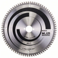 BOSCH 2608640516 Saw blade Multi Material 250 x 30 x 3.2 mm; 80