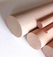 Smooth rod diameter 20mm length 1m beech - 10 pcs