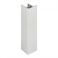 SCILM corner coupling/end cap 120 mm, brushed aluminium
