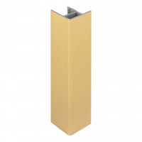 SCILM corner coupling/end cap 120 mm, gold brushed