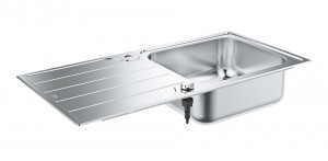 GROHE 31563SD1 Sink K500 60-S 1000 x 500mm stainless steel, brushed