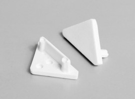 StrongLumio end parts for Cabi profile white (pair)