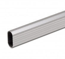 StrongWire Wardrobe tube oval 15/30/2900mm aluminium (silver)