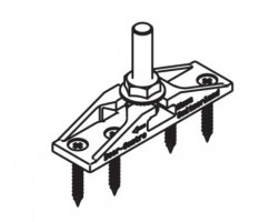 HAWA 10488 Junior 40 trolley holder for sliding fittings 40kg, screw M8