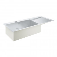 GROHE 31581SD1 Sink K1000 80-S 1160 x 520mm sink left stainless steel, brushed