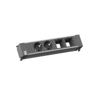 BACHMANN 916.1000 socket unit 2x 230V schuko + 2x free module