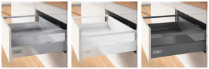 K-HETTICH InnoTech Atira with railing 144/350 white without pull-outs