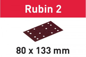 FESTOOL 499061 Abrasive sheet STF 80X133 P220 RU2/10 Rubin 2