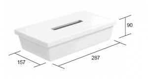 GOLLINUCCI Tissue box white
