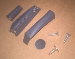 IF-countersunk magnet K-Lock 10x27mm anthracite including adapter