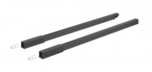 K-HETTICH InnoTech Atira longitudinal railing 300, anthracite, dowel