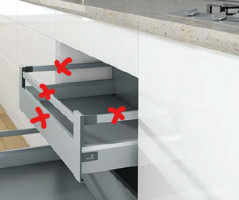 K-HETTICH Arcitech, inner, silver, 550/94/186, 40kg, SiSy