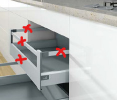 K-HETTICH Arcitech, inner, silver, 550/94/218, 40kg, SiSy