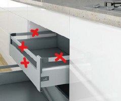 K-HETTICH ArciTech, inner, silver, 550/126/186, 40kg, SiSy