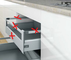 K-HETTICH ArciTech, inner, silver, 550/126/218, 40kg, SiSy