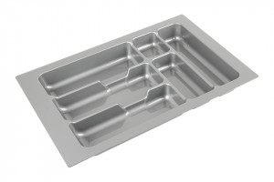 STRONG Cutlery tray 40/490 (335 x 490 mm) silver metallic