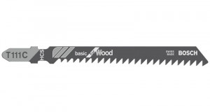 BOSCH 2608630808 Saw blade for reciprocating saw T 111 C Basic for Wood, 3 pcs