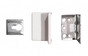 Hinge fittings - side without dowel grey