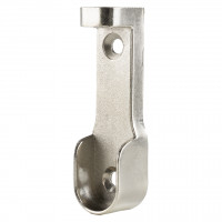 StrongWire Holder for wardrobe rod oval /screw under shelf/ nickel