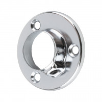 StrongWire Holder for wardrobe rod round diameter 25mm chrome