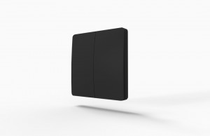 StrongLumio wireless kinetic switch (self-powered) - black, 2 button