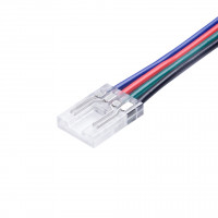 StrongLumio connector - LED strip RGB COB 10mm - wire 4-way 150mm