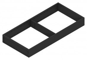 BLUM ZC7S450RS2 Ambia-line frame for LBX/MVX, NL=450/W=200 carbon black CS-M