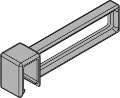BLUM ZC7U10F0 Ambia-line  division for cross rail LBX pure carb. black CS-M