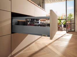 BLUM set Merivobox E reling 450mm 70kg Orion grey