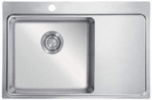 StrongSinks S3 Sink Nida 787, 787 x 520 mm stainl.steel, hand drain on the right