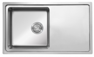 StrongSinks S3 Sink Dnipro 865, 865 x 505 mm stainless steel with excenter