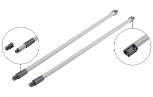 StrongBox railing tube, 550mm, grey