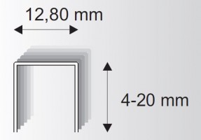 Čalounická spona 338/14-140, 23520 ks