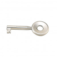 HETTICH 44563 key type 27, matte nickel, length 64mm