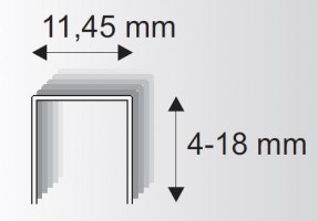 Čalounická spona 530/12mm, 33800 ks