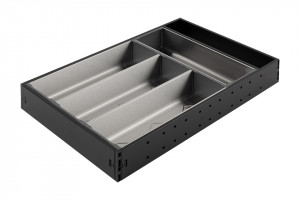 StrongMax cutlery tray complete set H=450, W=276mm black, 4 cups included