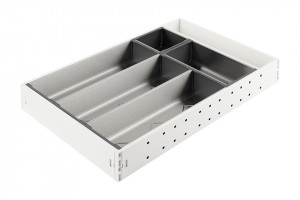 StrongMax cutlery tray complete set H=450, W=276mm white, cups included 3+2